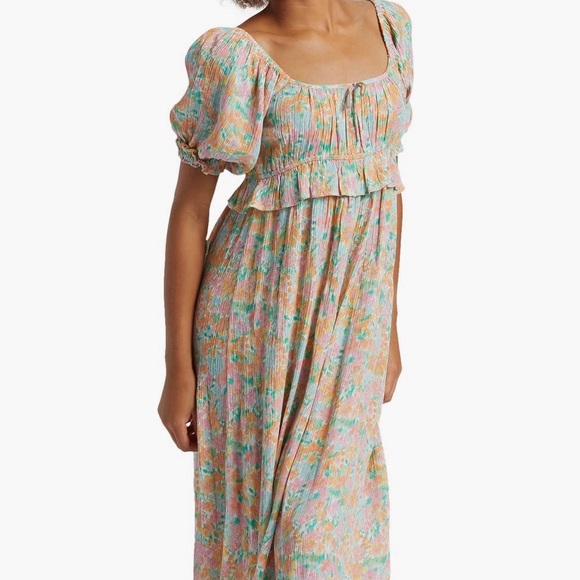 NEW Billabong Kids’ Lil’ Cutie Floral Dress in Peach Punch - Picture 2 of 10